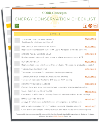 Conserve Energy Checklist download image