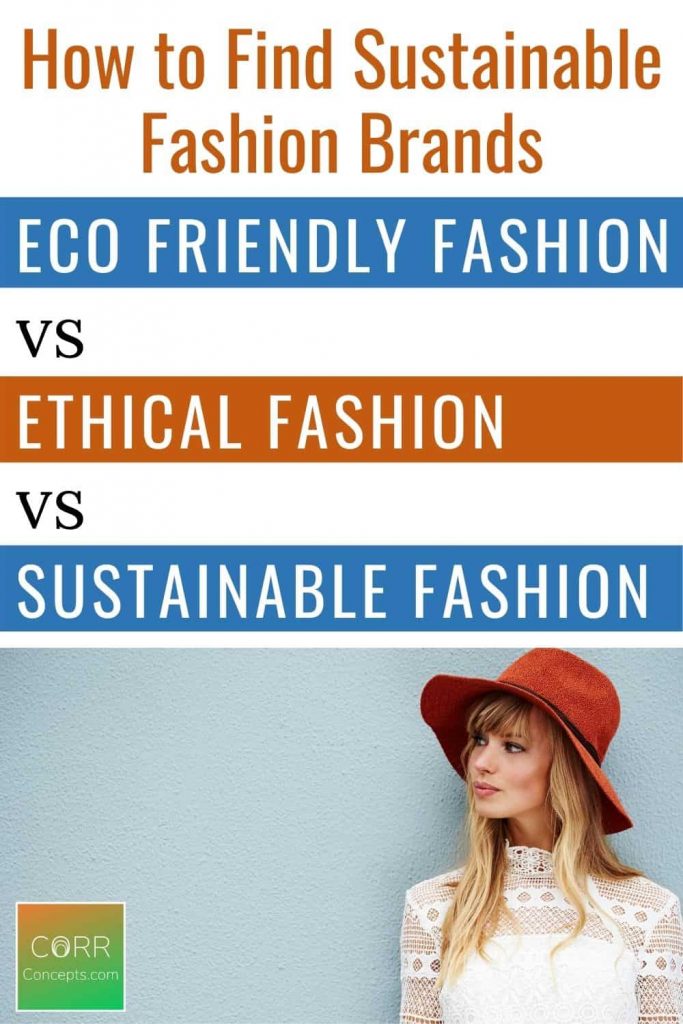 Eco-Friendly, Ethical and Sustainable Fashion Explained | CORR Concepts