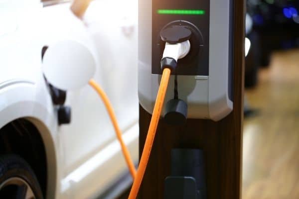 Electric car charging prevents air pollution