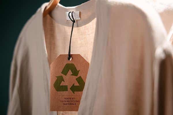 Recycled shirt on rack_Sustainable Fashion Products