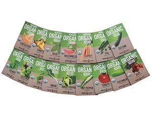 16 Assorted Fruit Seeds and Vegetable Seeds