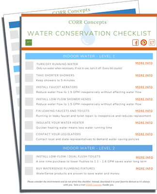 Conserve Water Checklist download image